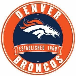 Denver Broncos Metal Sign - Buy Online Now