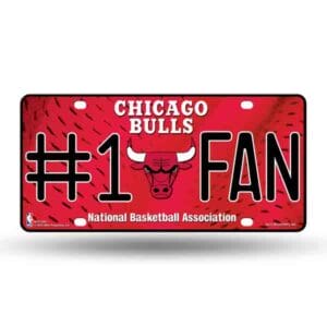 Chicago Bulls Fan License Plate NBA